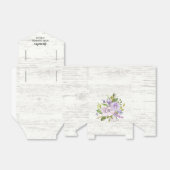 Rustieke Lavendel Bloemen Baby shower Favor Box Bedankdoosjes (Uitgevouwen)