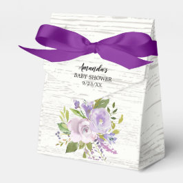 Rustieke Lavendel Bloemen Baby shower Favor Box Bedankdoosjes