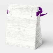 Rustieke Lavendel Bloemen Baby shower Favor Box Bedankdoosjes (Achterkant)