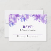 Rustieke Lavendel Bloemen Huwelijk RSVP Kaartje (Voorkant)