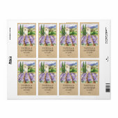 Rustieke Lavendel Boerderij Franse Provence Kaars Etiket (Full Sheet)