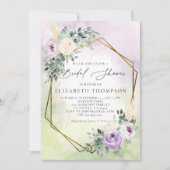 Rustieke Lavendel Boho Chic Geometrische Vrijgezel Kaart (Voorkant)