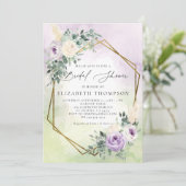 Rustieke Lavendel Boho Chic Geometrische Vrijgezel Kaart (Staand voorkant)