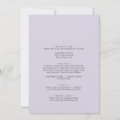 Rustieke Lavendel Coördinaat Bord Alles In Een Bru Kaart (Achterkant)