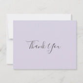 Rustieke Lavendel Coördinaat Licht Paars Bedankkaart (Voorkant)