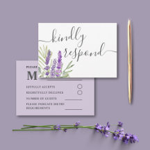 Rustieke Lavendel & Eucalyptus bruiloft RSVP