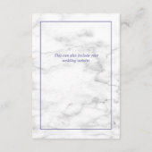 Rustieke Lavendel Eucalyptus Groener bruiloft deta Informatiekaartje (Achterkant)