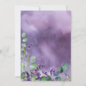 Rustieke Lavendel Eucalyptus Marmer Islamitische B Kaart (Achterkant)