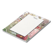 Rustieke Lavendel: Gingham en Wildbloemen Notitieblok (Linkerzijde)