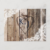 Rustieke Lavendel Houten Kant Accommodaties Kaart (Achterkant)