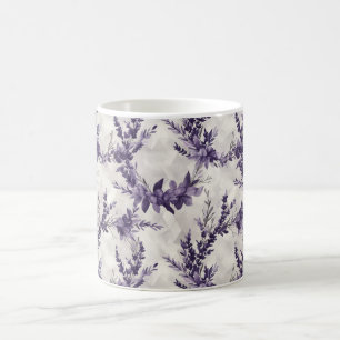 Rustieke lavendel krans waterverf stijl patroon koffiemok