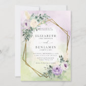 Rustieke Lavendel Paarse Boho Chic Geometrische br Kaart (Voorkant)