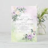 Rustieke Lavendel Paarse Boho Chic Vrijgezellenfee Kaart (Staand voorkant)