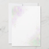 Rustieke Lavendel Paarse Boho Chic Vrijgezellenfee Kaart (Achterkant)