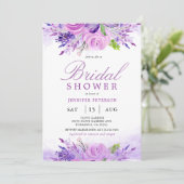 Rustieke Lavendel Purple Flowers Vrijgezellenfeest Kaart (Staand voorkant)