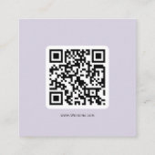 Rustieke Lavendel QR-code Details Kaart (Achterkant)