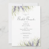 Rustieke Lavendel & Sage Bruidsbrunch Kaart (Voorkant)