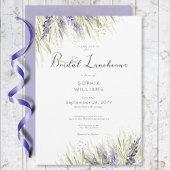 Rustieke Lavendel & Sage Bruidslunch Kaart
