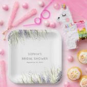 Rustieke Lavendel & Sage Vrijgezellenfeest Papieren Bordje (Feest)