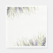 Rustieke Lavendel & Sage Vrijgezellenfeest Servet (Voorkant)