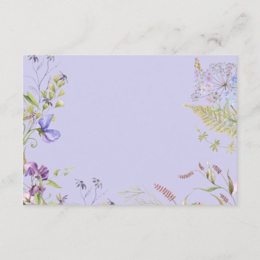 Rustieke Lavendel Sage Wildbloemen Lavendel Detail Informatiekaartje (Achterkant)