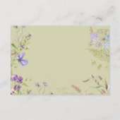 Rustieke Lavendel Sage Wildbloemen Sage Details Informatiekaartje (Achterkant)