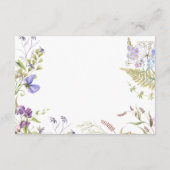 Rustieke Lavendel & Sage Wildbloemen Witte recepti Informatiekaartje (Achterkant)