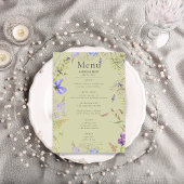 Rustieke Lavendel & Sage Wildflowers Sage Wedding Menu