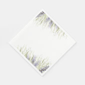 Rustieke Lavendel & Salie Bruidsborrel Servet (Hoek)