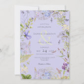 Rustieke Lavendel & Salie Wildbloemen Lavendel Kaart (Voorkant)