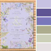 Rustieke Lavendel & Salie Wildbloemen Lavendel Kaart