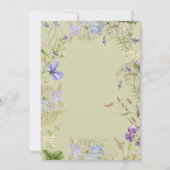 Rustieke Lavendel & Salie Wildbloemen Sage Kaart (Achterkant)