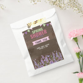 Rustieke Lavendel Spring Shower Party Baby shower Bedankzakje