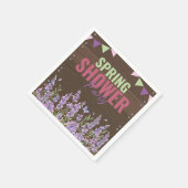 Rustieke Lavendel Spring Shower Party Baby shower Servet (Hoek)