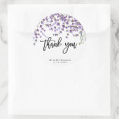 rustieke lavendel trouw sticker bedankt (Tas)