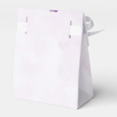 Rustieke Lavendel Waterverf Bloemige Bruidsdouche Bedankdoosjes (Achterkant)