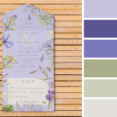 Rustieke lavendel wilde bloemen lavendel geen dine all in one uitnodiging