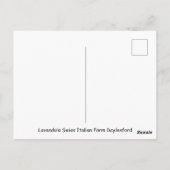 Rustieke Lavendoel Oogst Briefkaart (Achterkant)