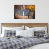 Rustieke Lavendoelst Canvas Afdruk (Insitu (Slaapkamer))