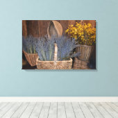 Rustieke Lavendoelst Canvas Afdruk (Insitu (Houten vloer))