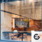 Rustieke Lavendoelst Raamsticker (Cafe Raam)