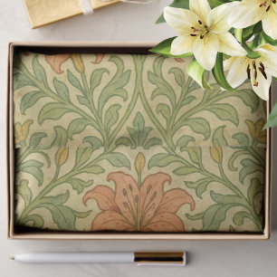 Rustieke  lelie William Morris pattern artsy Tissuepapier