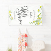 Rustieke Lemon Baby shower Welkom Spandoek (Insitu)