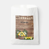 Rustieke Lemon Basket Modern Schattige Baby shower Bedankzakje (Voorkant)