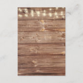 Rustieke Lemon Basket Modern Schattige Baby shower Informatiekaartje (Achterkant)