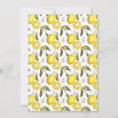 Rustieke Lemon Bridal Brunch Douche Kaart (Achterkant)