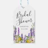 Rustieke Lemons & Lavendel Vrijgezellenfeest Favor Cadeaulabel (Voorkant)
