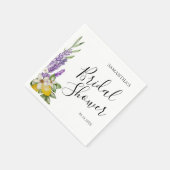 Rustieke Lemons & Lavendel Vrijgezellenfeest Favor Servet (Hoek)