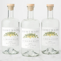 Rustieke Lemons Limoncello Drank Label