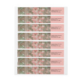 Rustieke lente bloesems bruiloft retour adres (Vel)